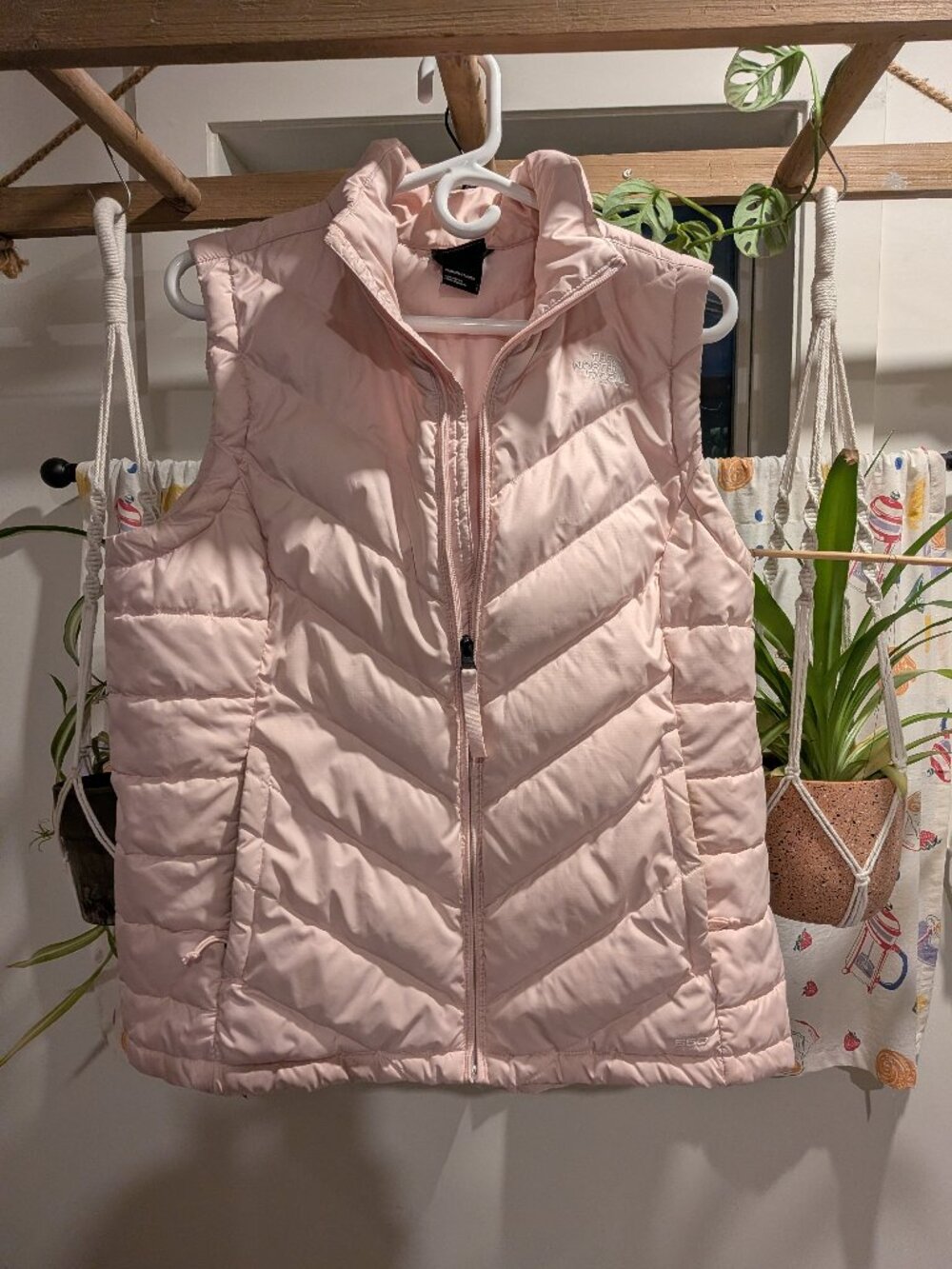 The North Face Puffer Vest Light Pink - Size L